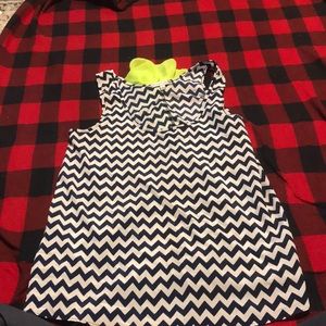 Chevron bow back tank top